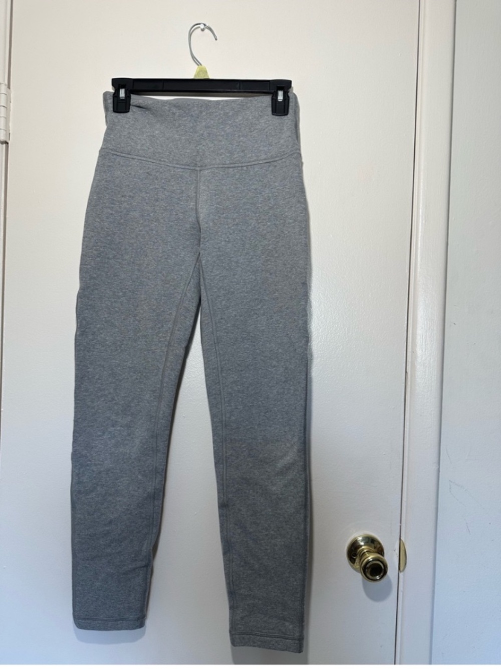 lululemon light gray fleece-lined leggings